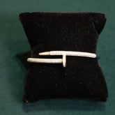 92.5 Pure Silver Moissanite Diamond Bracelet