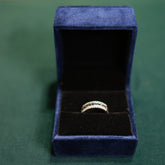 92.5 Pure Silver Sapphire Ring