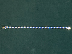 92.5 Pure Silver Moissanite Diamond Bracelet