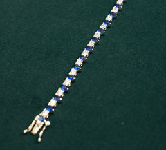 92.5 Pure Silver Moissanite Diamond Bracelet