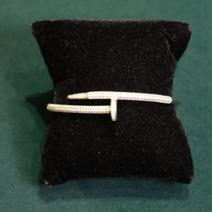 92.5 Pure Silver Moissanite Diamond Bracelet