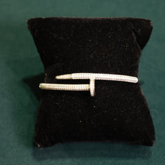 92.5 Pure Silver Moissanite Diamond Bracelet