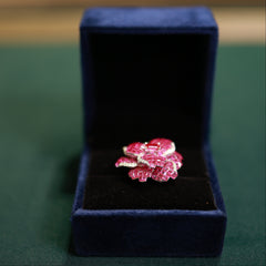 92.5 Pure Silver Moissanite Diamond Ring