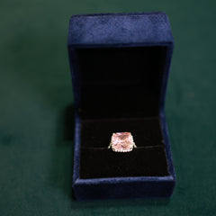 92.5 Pure Silver Glass Rubies Ring